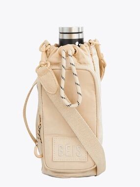 Beis The Water Bottle Sling in Beige